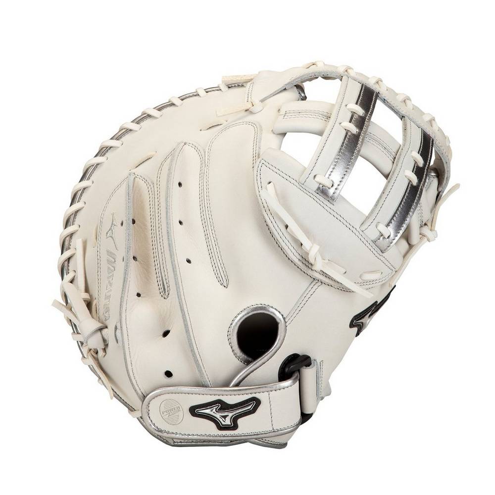 Catchers Mitt Mizuno Softball MVP Prime SE Fastpitch 34" Donna - Bianche/Argento - 15460-BFMK